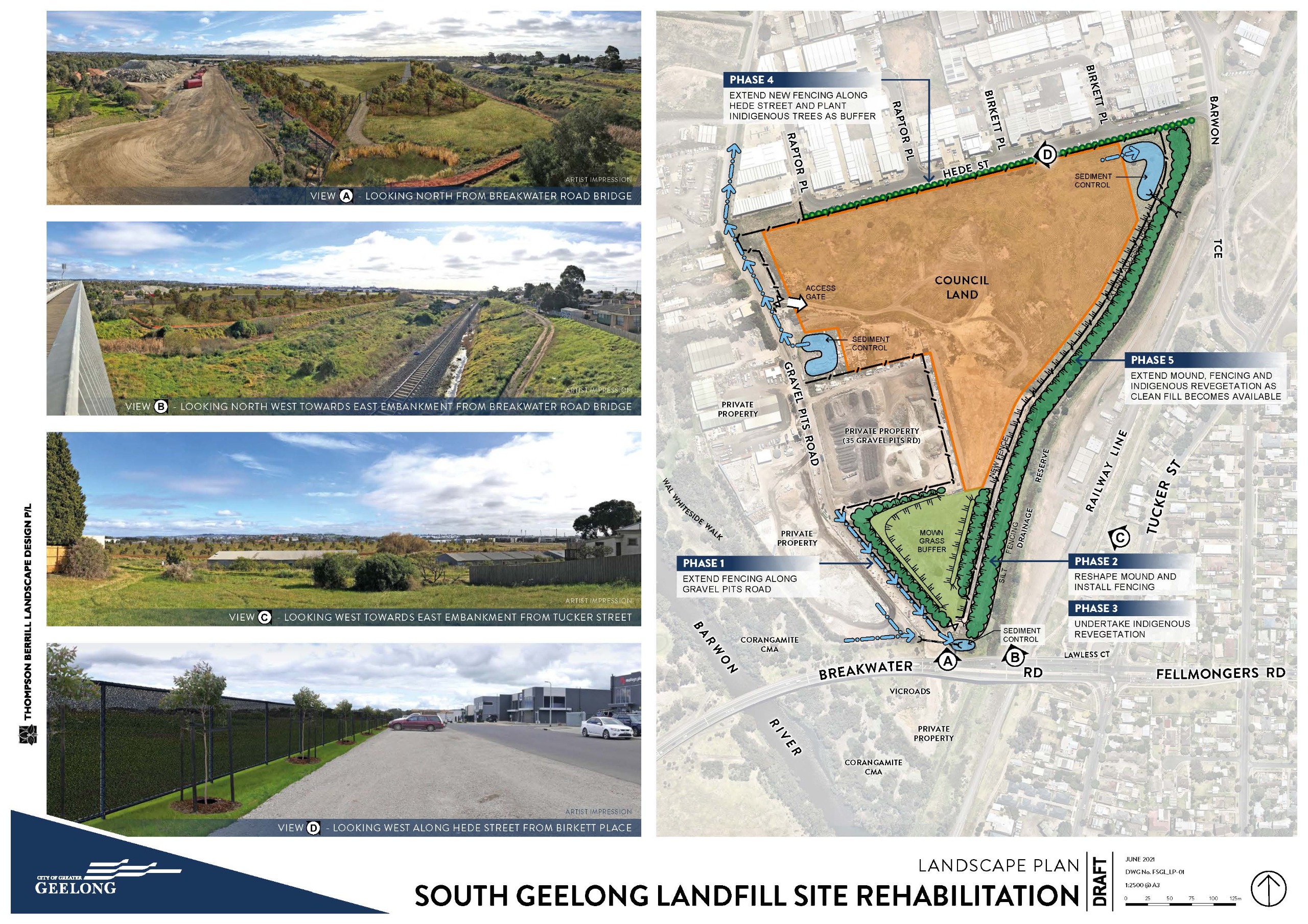Former South Geelong Landfill Site Landscape Plan