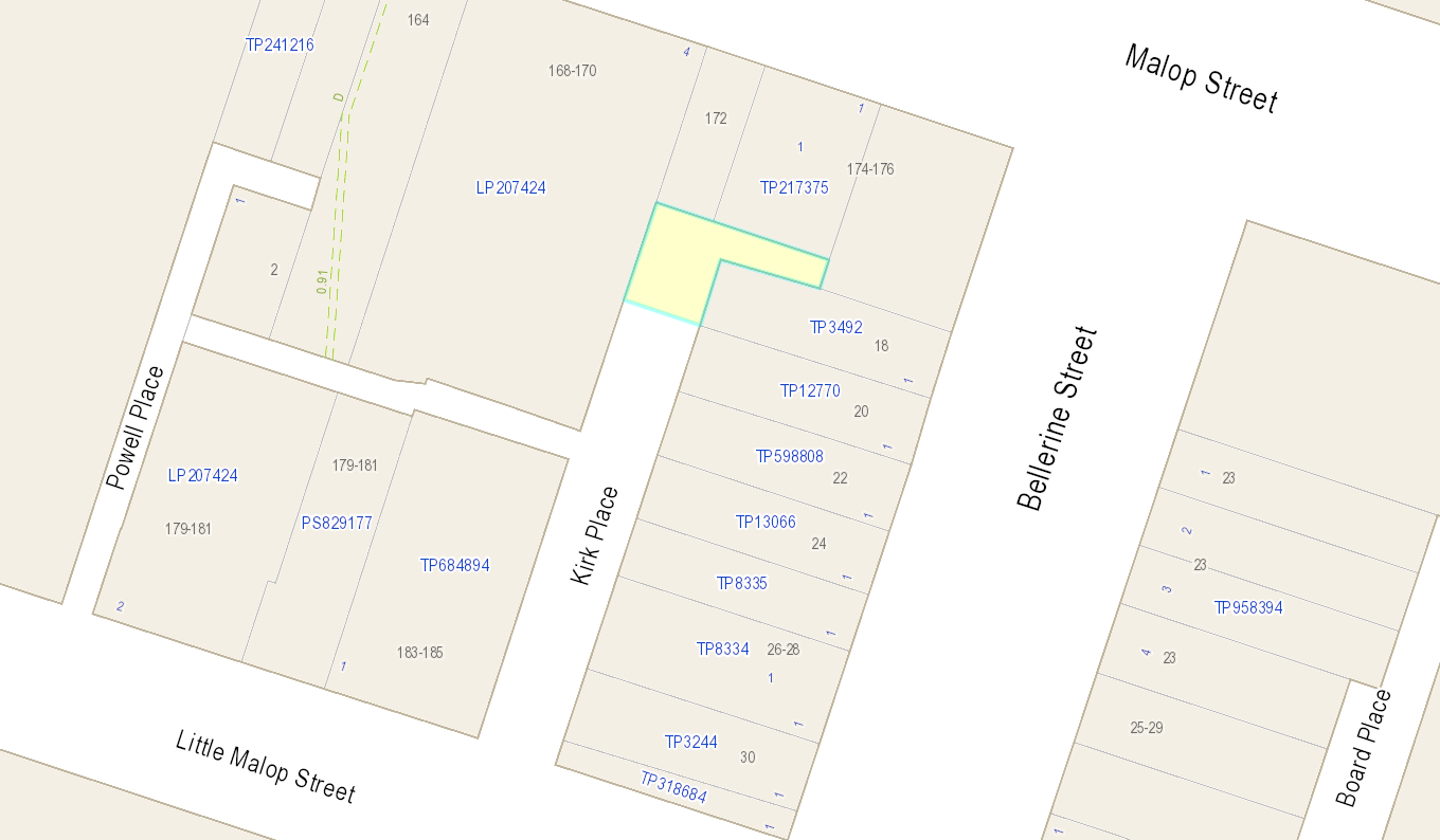 Map of Kirk Place