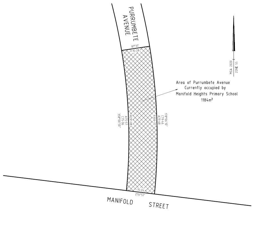 Map of Purrumbete Ave, Manifold Heights