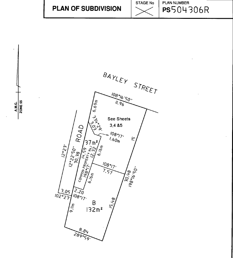 Plan of Subdivision - 2 Bayley Street,Geelong