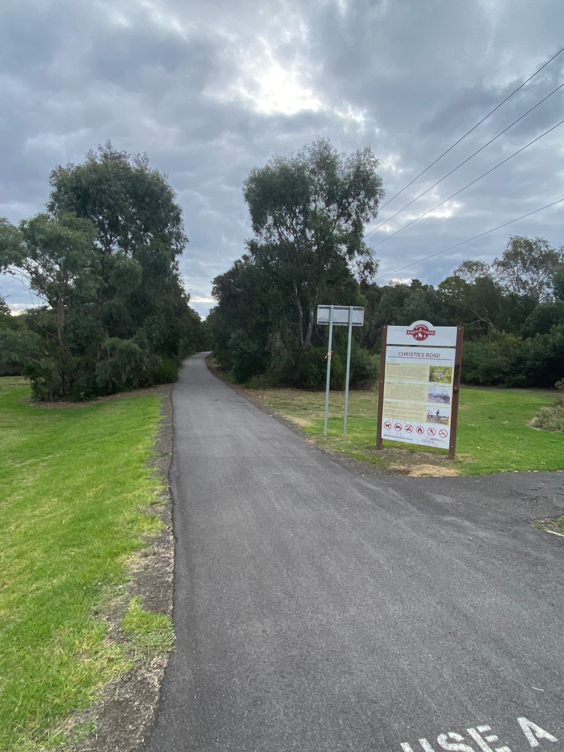 Section of Bellarine Rail Trail between Melaluka and Bawtree Road