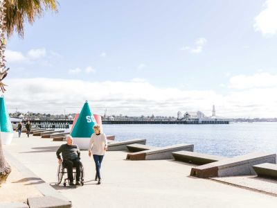 Sid and Janet waterfront