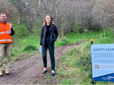 Council officers - The Hill Bike trail engagement