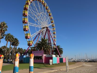 Ferris wheel from angle 